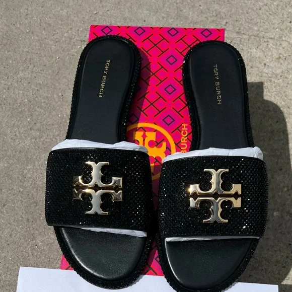 Sale!!!国内即発☆Tory Burch EVERLY ESPADRILLE SLIDE Amazon.com | Tory Burch Everly Leather Espadrille Slide